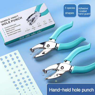 Kawaii Einzelner Handgehaltener Kreisform Locher Kapazität 1,5-6mm Grün Scrapbooking Papier DIY Bastelform Schneider Perforator