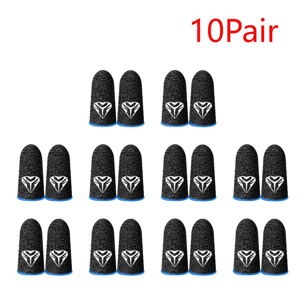 5/10 Pair For PUBG Gaming Finger Sleeve Breathable Fingertips Sweatproof Anti-slip Fingertip Cover Thumb Gloves For Mobile Game