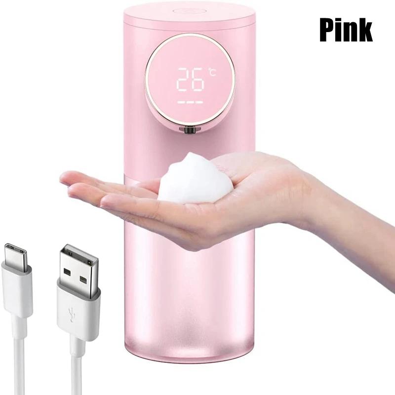 

Дозатор для мыла Пена для очищения Автоматический USB перезаряжаемый 320 мл Дозаторы жидкого мыла Цифровой дисплей Пена для дезинфекции рук Machi