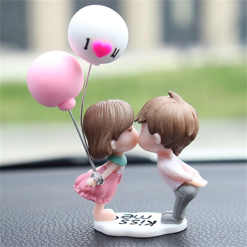 Couples Car Dashboard Decor Doll Interior Tool Vehicle