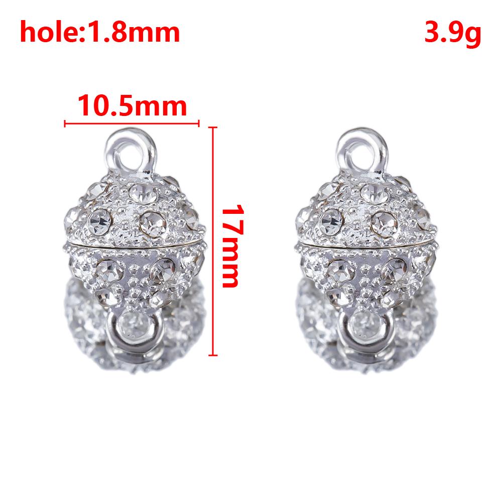 1 Set 2 Sets Verriegelbare Starke Magnetische Verschlüsse Magnetische Endverschluss Verbinder Schmuckherstellung DIY Armband Halskettenverlängerung Zubehör