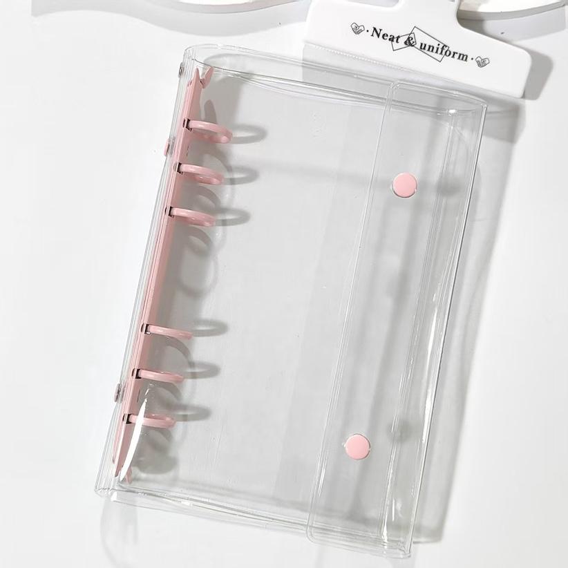 Transparent PVC HONGEN Gift Binder Case Hand Ledger Simple Storage Cover 60 Sheet Spiral Core Loose-leaf Notebook A3