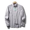 Japanese-Style Retro Pure Cotton Blue Small Plaid Shirt Men's Spring & Fall Long Sleeve Inner Wear Export Cattle Goods Cotton Non-Ironing Shirt