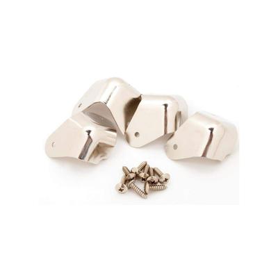 Parts Pure Vintage Mount Amplifier Nickel 2-Screw Corners, (4),