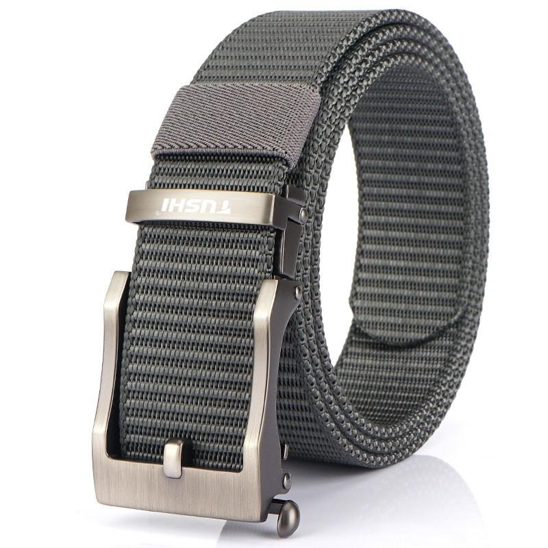 Direct Sales All-matching Canvas Outdoor Automatic Buckle Belt Men's Quick-drying Nylon Zinc Alloy Jeans