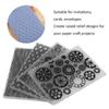 Flat Plastic Emboss Template Plastic DIY Embossing Tool Paper Embossing Plate  Handmade Paper Craft