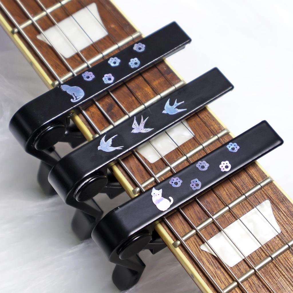 Original Wood Guitar & Ukulele Capo - Personalized and Cute for Acoustic & Electric Guitars