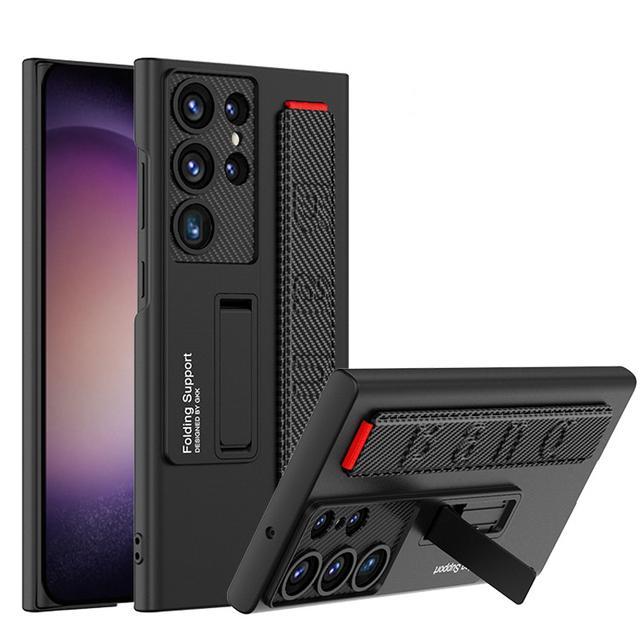 

Капа-подставка для браслета для Samsung Galaxy S23 Ultra 5g, кожаный ремешок на запястье, регулируемый держатель, чехол для Samsung S23 Plus, чехлы For Galaxy S23 Plus