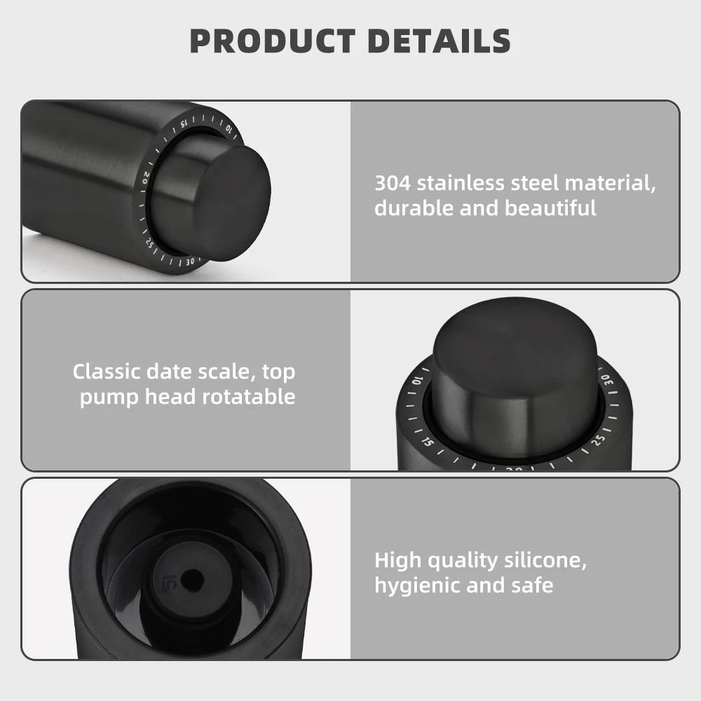 1/2pc Vacuum Wine Bottle Cap Stopper Sealed Storage Vacuum Memory Wine Stopper Push Style Barware Wine Cork Black Bar Tools 7