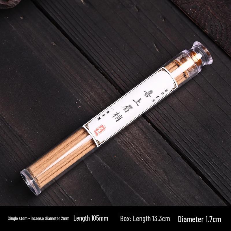 Portable 10.5cm Natural Agarwood & Pear Wood Incense Sticks with Sandalwood Box - Long-lasting Fragrance 21cm Goose Pear Tent