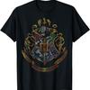 Harry Potter Hogwarts Crest Distressed T-Shirt