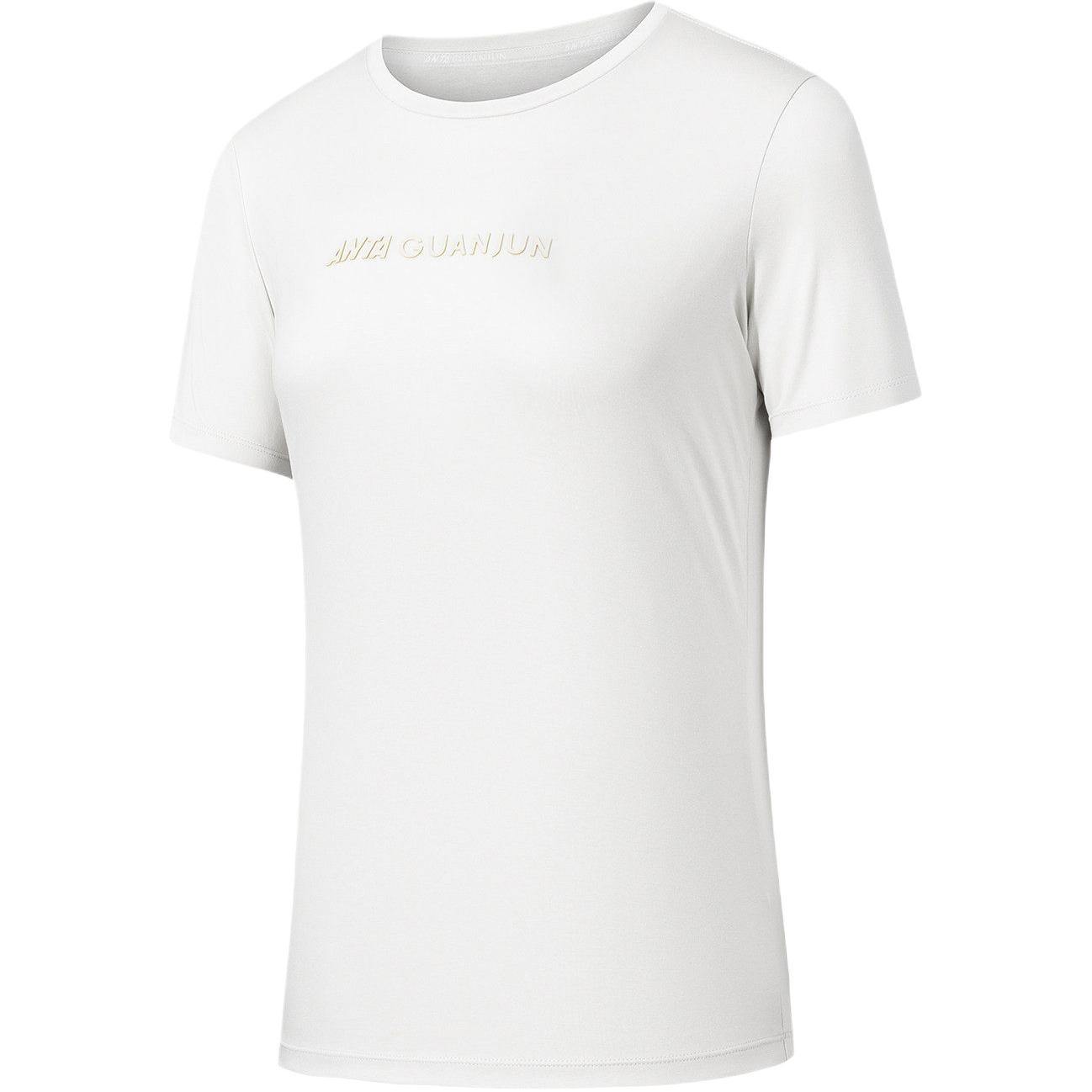 

Anta Champion Glory Letter Round Neck Soft Simple Versatile Short Sleeve Knit Top Women tops 162620106-1 S