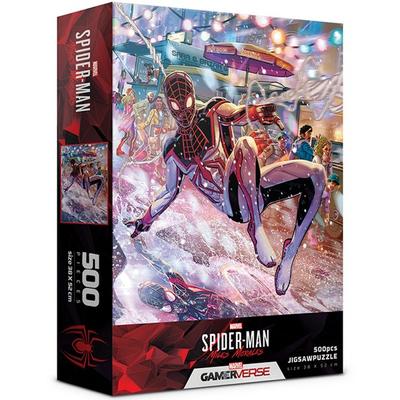 Marvel Spider-Man Miles Morales Jigsaw Puzzle M562, Mixed Colors, 500 Pieces Jigsaw Puzzle, Childrens Games, Educational Toys