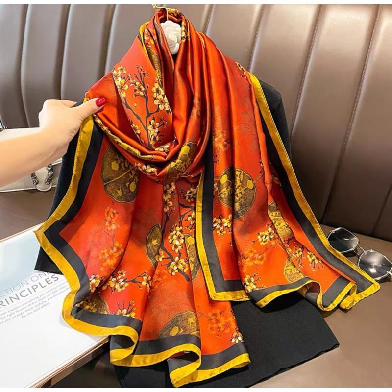 Hangzhou Seidenschal für Damen Vielseitiger modischer langer Überwurf für Frühling und Herbst für den Winter Dünner hochwertiger Schal