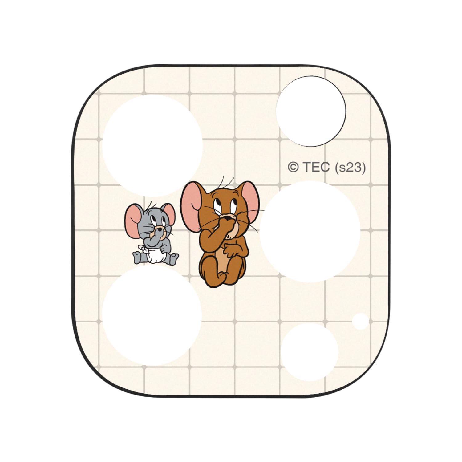 

Gourmandies Tom and Jerry Jerry & Tuffy Camera Cover for iPhone 15 Pro / 15 Pro Max / 14 Pro / 14 Pro Max (TMJ-211A)