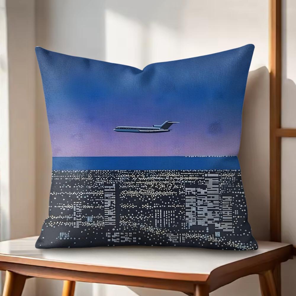 

HHiroshi NNagai Cushion Cover Natural Linen Organic Fabric DoubleSided Printing Couch Pillow Covers Home Decor 30x30cm