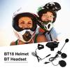 Motorcycle Helmet Headset Motorbike Wireless Bluetooth 5.0 Headphones with Microphone Supports
