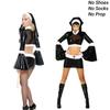 Trendy Halloween Costume For Women New Nightclub Cosplay Outfit With Coating Adult Nun Clothing [75 Characters]