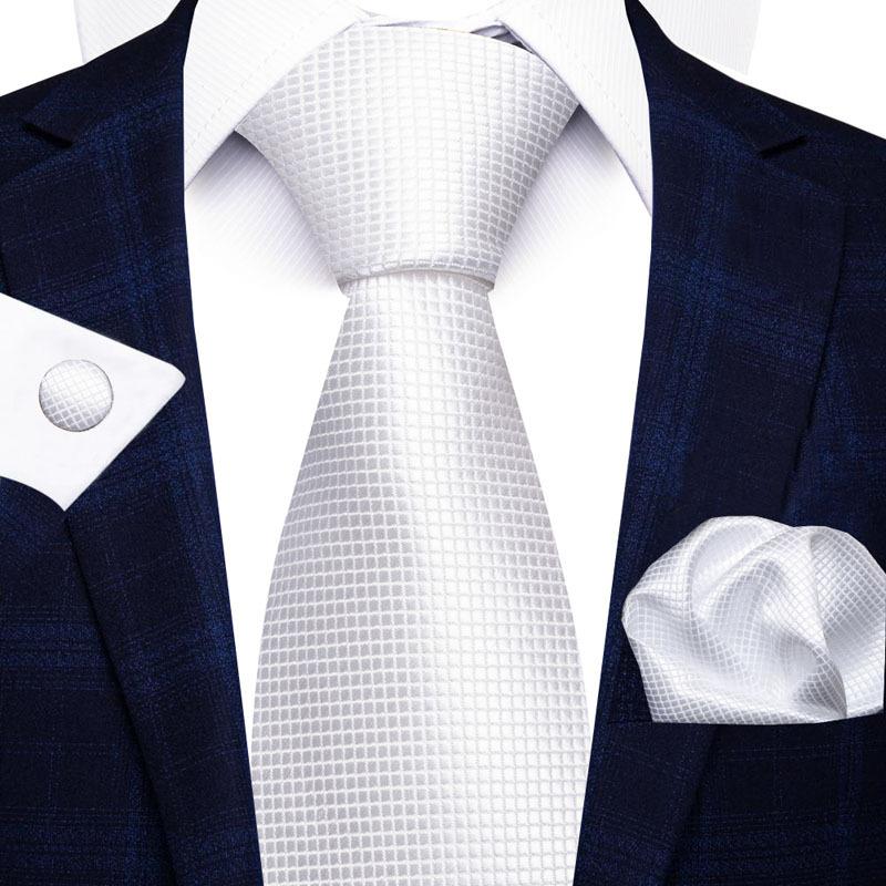 2025 Men'S Business Black Gift Box Striped Plain Tie Pocket Towel Tie Gift Set