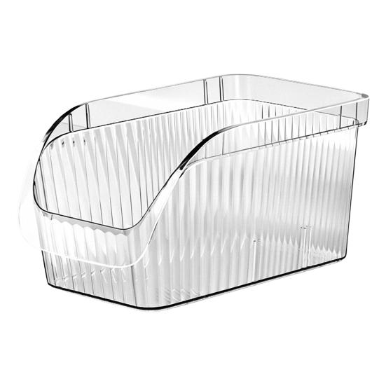 

Органайзер для кухонных приправ с разделителями Прозрачный пластиковый контейнер для хранения пакетиков со специями, соусов Штабелируемый пылезащитный контейнер для кладовки, шкафа A