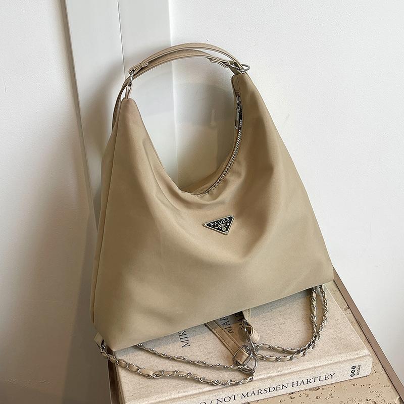 Tote Bag Women's Large-capacity New Bag Three-purpose Commuter Shoulder Messenger Bag Textured Cloth Bag Backpack