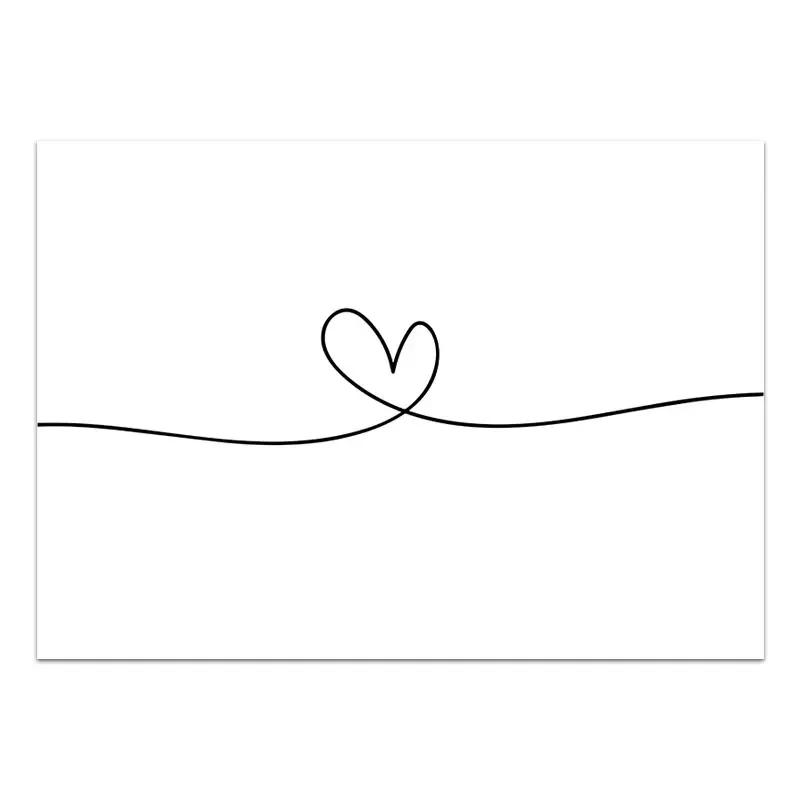 Black White Romantic Hand In Hand Canvas Painting Poste Love Quotes Wall Art Print Fashion Picture Couples Lovers Room Decor