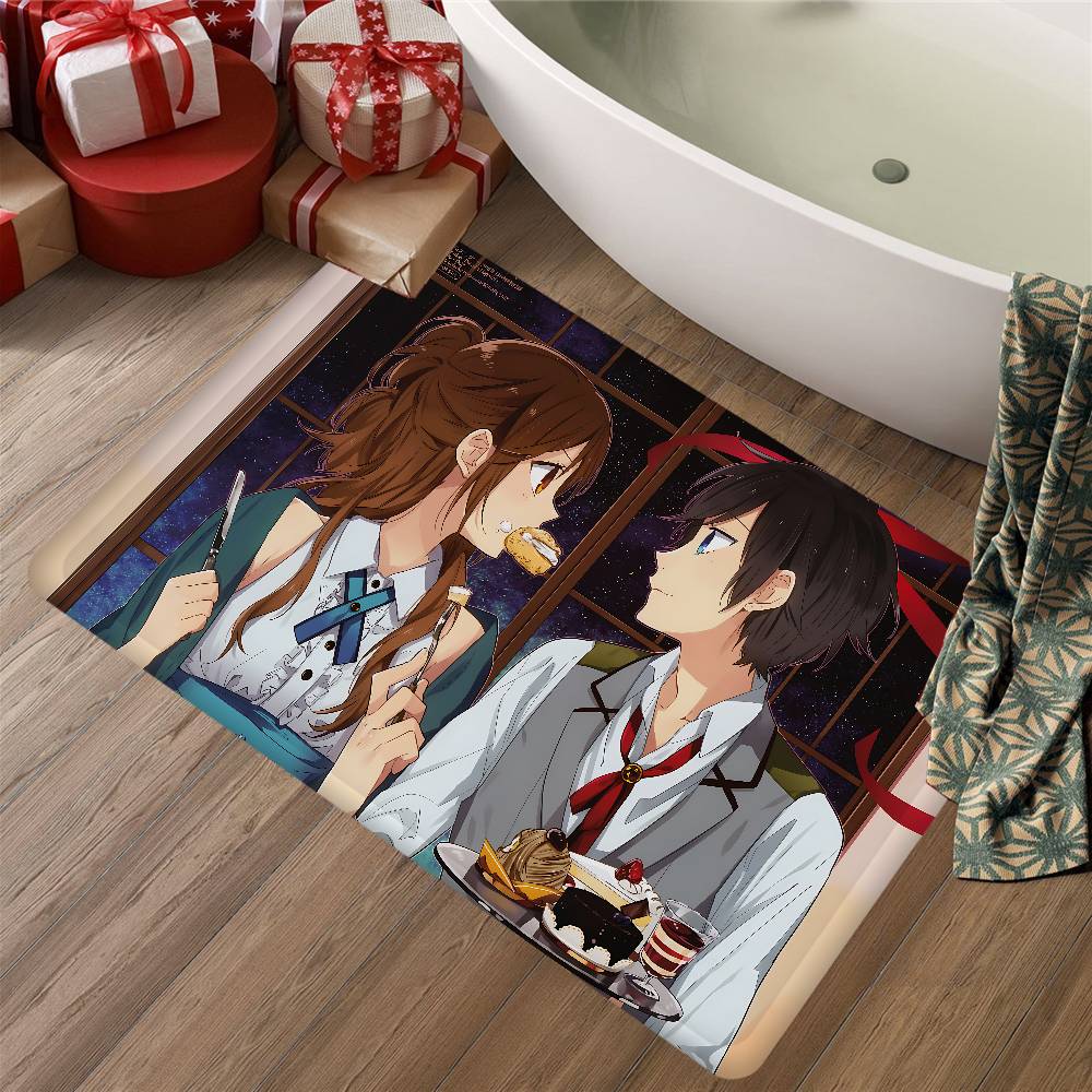 Horimiya Anime Door Mat Washable Non-Slip Living Room Sofa Chairs Area Mat Kitchen Bedside Area Rugs