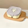 Contenedor Portátil para Ensalada de Frutas Apto para Microondas Bandeja de Comida para Viajes Plato de Almuerzo Dividido Trabajadores de Oficina