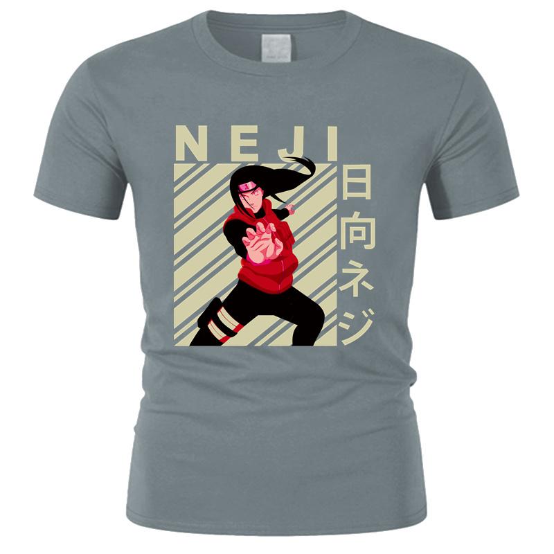 

Harajuku Neji t-shirt men Summer japanese anime funny print t-shirt boy crew neck with Black color Fashion XL