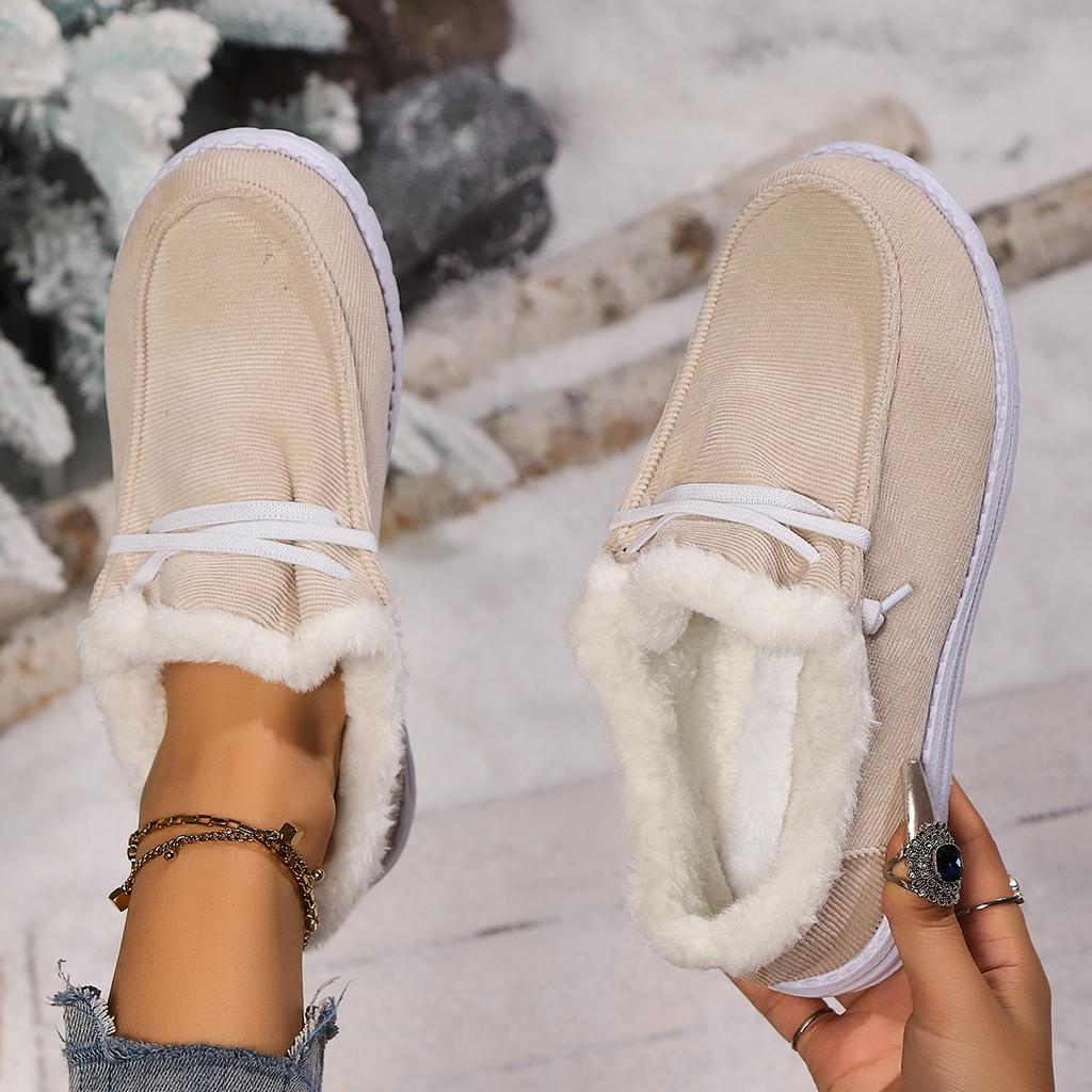 Fashion Women Casual Flats Boots Winter New Sport Platform Fashion Cotton Shoes Female Comfortable Outdoor Luxury Plush Boots Women