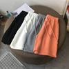 Shorts Women Summer Casual Loose Letter Print Drawstring Leisure Hip-hop Daily All-match Jogger Sweatpants Pocket Wide Leg Short