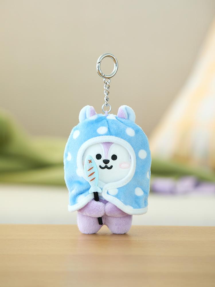 BT21 MANG Campfire Blanket Plush Doll Keychain
