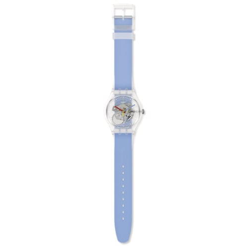 Swatch Clearly Blue Randig New Gent SUOK156 Klocka
