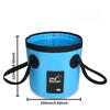 Portable Camping Water Bucket Foldable Collapsible Washing Outdoor Storage for Car Wash Fishing Hiking Picnic Activities