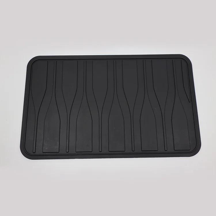Universal Car Floor Pads Anti-skid Pedal Mat Interior Accessories Heel Foot Mat Pedal Cover Black PVC Universal Car Mat
