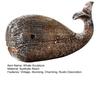 Rustic Resin Whale Statue, Ocean Coastal Whale Sculpture, Nautical Farmhouse Tabletop Sea Animal Figurine for Home Shelf, Desk Decor