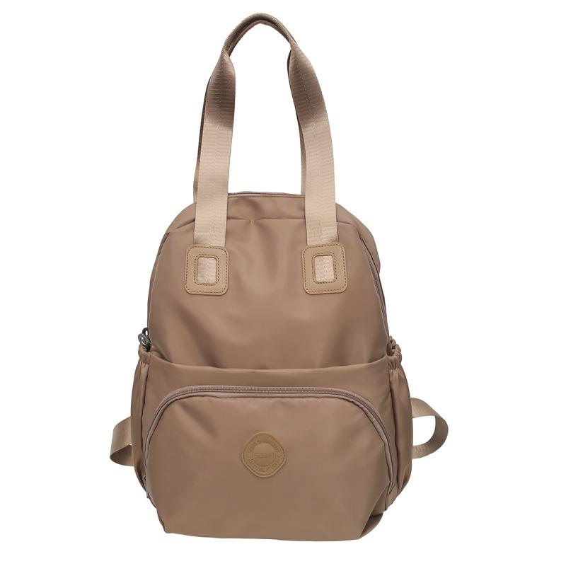 Schoolbag New Large-capacity Backpack Korean Version of Leisure Travel Simple and Versatile Shoulder Bag Women's Bag Multi-functional Tote Bag