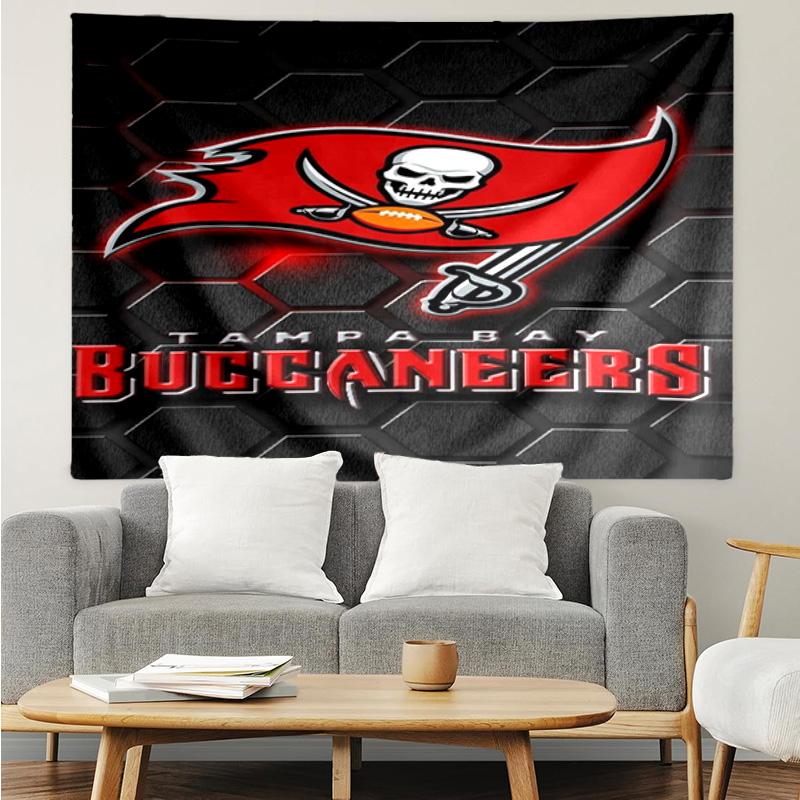 Buccaneers Team Spirit Tapestry Accessories Playroom Tapestry, for Bedroom,Livingroom, dormitory Room Wall Decor Fan Birthday Gifts