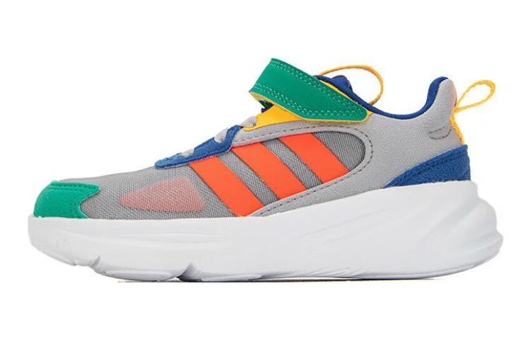 Adidas Neo Ozelle Slip Resistant Cushioning Abrasion Resistant Low top Running Shoes Gray Kids  H03805 35
