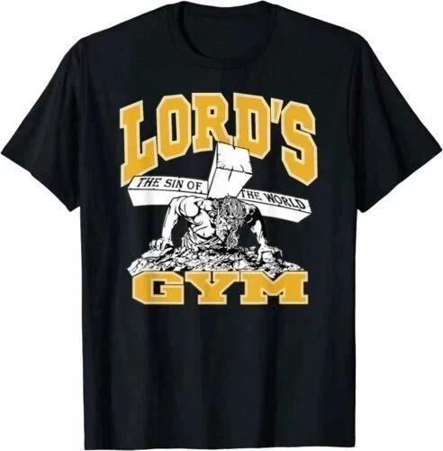 Lord s Gym T shirt – Funny Jesus Christian Faith Workout Parody Tee S