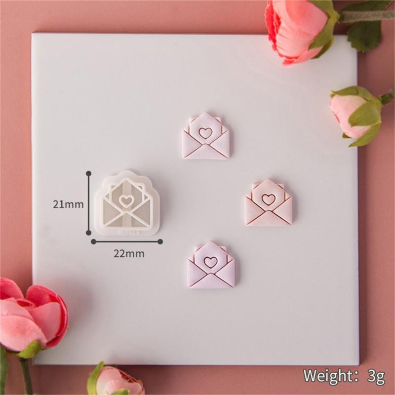 Heart Clay Cutters Clay Jewelry Cutters Valentine's Day Clay Earring Cutters DIY Earrings Accessories for Jewelry Making