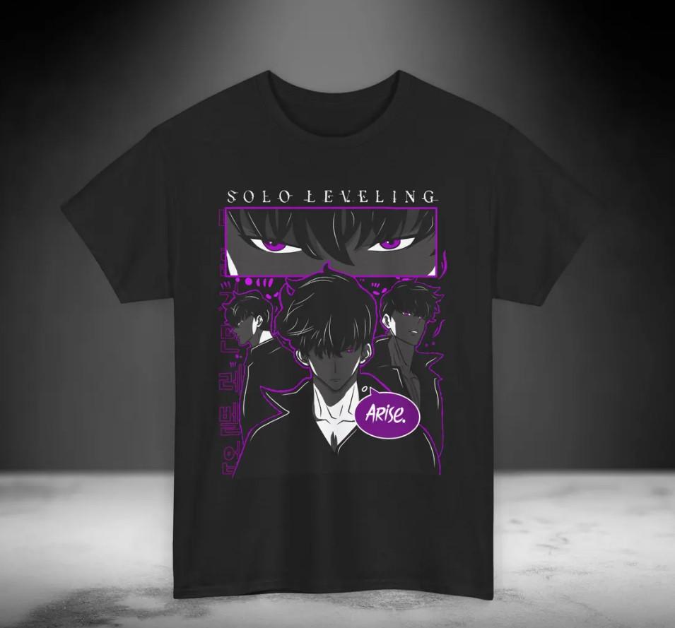 Solo Levling Graphic T-Shirt, Unisex Anime Shirt, Anime Gift For Fans Unisex T-Shirt XXXXL
