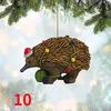 Christmas Acrylic Pendant Animals Decor 12Styles 1pcs Hanging Koala Hedgehog Platypus Bird Xmas Christmas Tree Pendant for Car Backpack Home