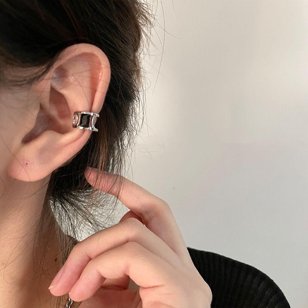 Xiaohongshu Diamond Ear Bone Clip Ear Clip Women'S No Ear Piercing Earrings High-End Light Luxury Japanese And Korean Style Personalized Earrings