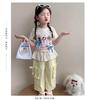 2026 Stylish Girls' Summer Set: Baby T-shirt & Cargo Pants Two-Piece Outfit