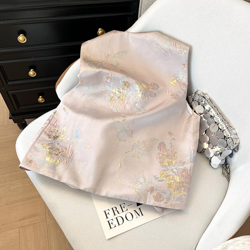 Vest 2025 spring new gentle wind top vest temperament top