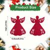 Christmas Knife and Fork Placemats, Angel-shaped Knife and Fork Storage Stand Mats Set, Knife and Fork Pockets, for Christmas