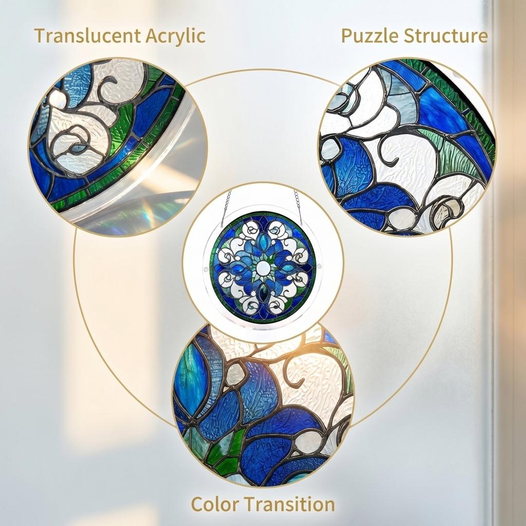 Acrylic Puzzle Toy Suncatcher Window Hanging