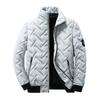 Męska Lekka Bawełniana Kurtka Puchowa jesienno-zimowa w Koreańskim Stylu z Kołnierzem Stójką