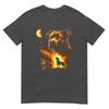 Pitbull Howling To The Moon Vintage Forest 90s Style TShirt